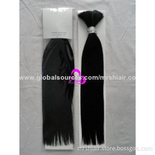 20-inch Unprocessed Natural Colors Human Remy Bulk Hair